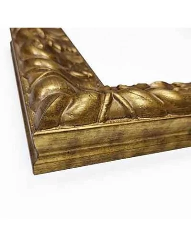 Moldura dourada trabalhada 70x38mm ouro velho Moldura dourada trabalhada 70x38mm ouro velho