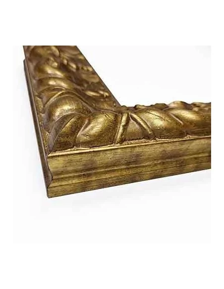 Moldura dourada trabalhada 70x38mm ouro velho Moldura dourada trabalhada 70x38mm ouro velho