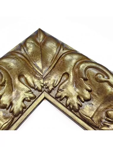 MOLDURA DORADA LABRADA. 70x38mm. ORO VIEJO MOLDURA DORADA LABRADA. 70x38mm. ORO VIEJO