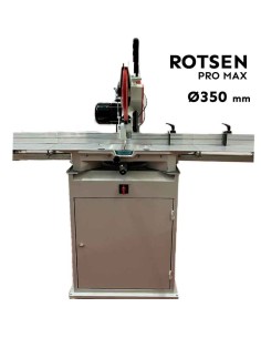 Tronzadora ingletadora Rotsen Pro 350 Ø350mm para madera y aluminio con aspiración 2