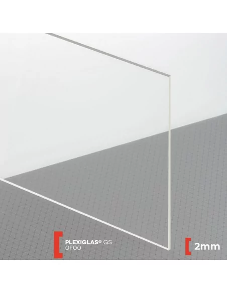 Placa de metacrilato transparente 2 mm - Calidad garantizada