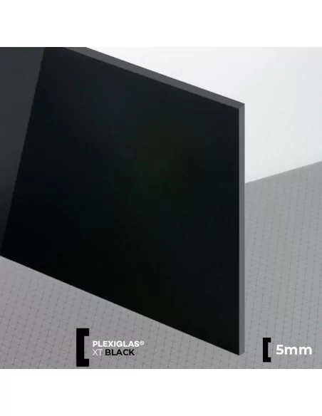 Plexiglas XT Negro 5 mm - Resistente y Duradero