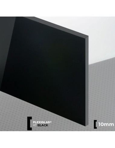 Plexiglas  XT Negro 10 mm - Resistente y transparente