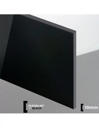 Plexiglas XT Negro 10 mm - Resistente y transparente