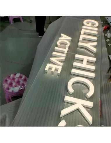 Bloque Letra Fresada Plexiglas LED WM51 20 mm - Moldiber