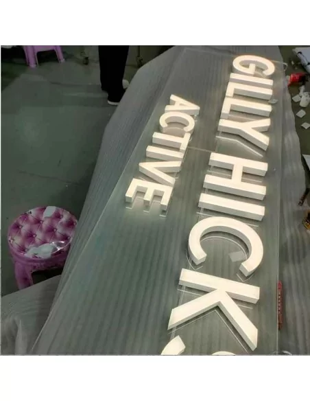 Bloque Letra Fresada Plexiglas LED WM51 20 mm - Moldiber
