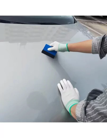 Paire de gants blancs avec poignet ajusté gris Paire de gants blancs avec poignet ajusté gris