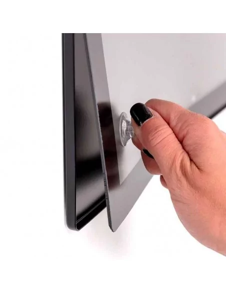 Suporte para pôster A2 preto com proteção magnética Suporte para pôster A2 preto com proteção magnética