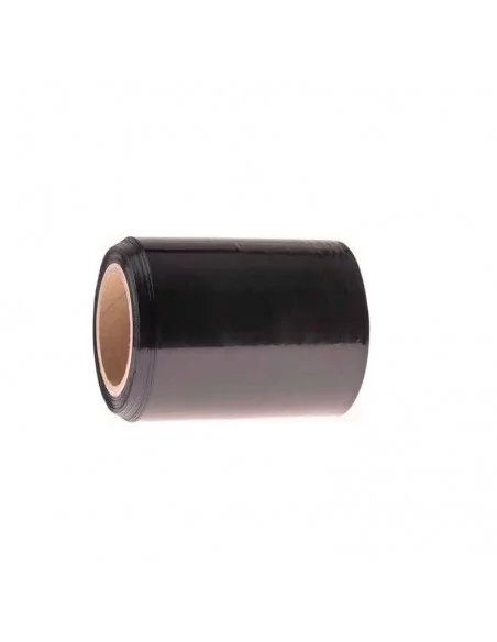 Mini filme preto esticável para embalagem 10 cm x 100 m