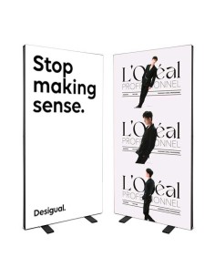 Caja de luz 100 x 200 cm Easy Click Led doble cara - Negra