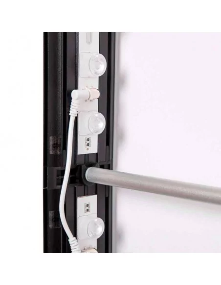 Caja de luz 100 x 200 cm Easy Click Led doble cara - Negra Caja de luz 100 x 200 cm Easy Click Led doble cara - Negra