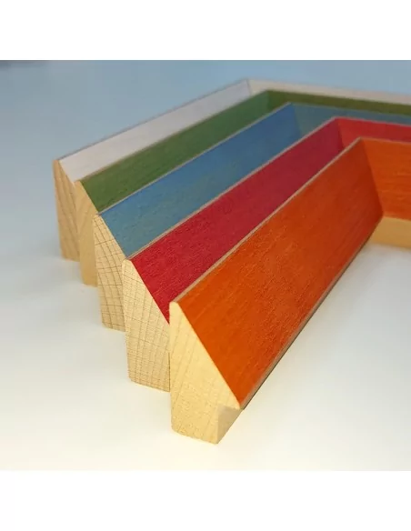 MOLDURA HAYA MACIZA CON TINTE NARANJA. PARA CUADROS TIPO PIRAMIDE 20X40mm. MOLDURA HAYA MACIZA CON TINTE NARANJA. PARA CUADROS TIPO PIRAMIDE 20X40mm.