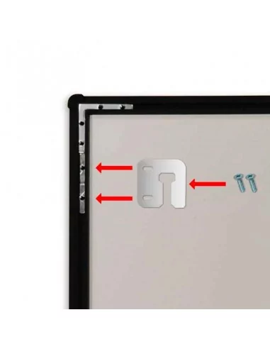 QUADRO DESLIZANTE PRETO COM LUZ LED... QUADRO DESLIZANTE PRETO COM LUZ LED...