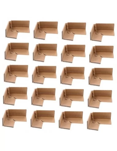 Cantoneiras de cartão rígido desmontáveis 40 x 30 mm Cantoneiras de cartão rígido desmontáveis 40 x 30 mm