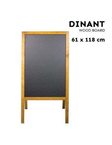 Pizarra doble cara marrón 61 x 118 cm - ¡Compra la tuya ahora!