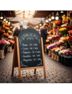 Pizarra Doble Cara Curvada con Caballete - ¡Compra online! 2