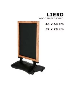 Pizarra negra con marco de madera - Modelo Lierd