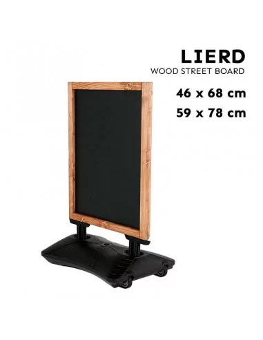 Quadro negro com moldura de madeira