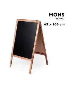 Pizarra doble cara negra - Modelo Mons en Moldiber