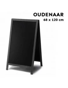 Caballete doble cara negro 68x120cm - Modelo Oudenaar