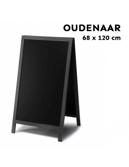 Chevalet double face noir 68x120cm