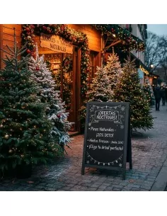 Caballete doble cara negro 68x120cm - Modelo Oudenaar 2