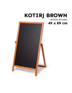 Caballete doble cara negro 68x120cm - ¡Compra ahora!