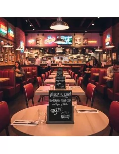 Pizarra menú de Mesa Negra A5 2