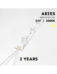 Barre LED rigide 49 cm pour éclairage périmétral 24V blanc 3000K modèle Aries
