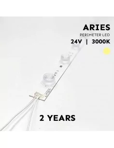 Barre LED rigide 49 cm pour éclairage périmétral 24V blanc 3000K modèle Aries