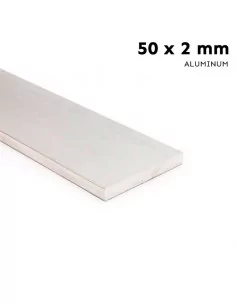 Cornière en aluminium brut 50 mm x 2 mm profil de 200 cm