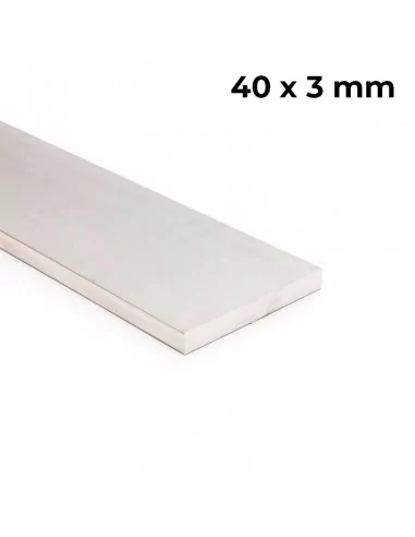 Cornière en aluminium brut 40 mm x 3 mm profil de 200 cm