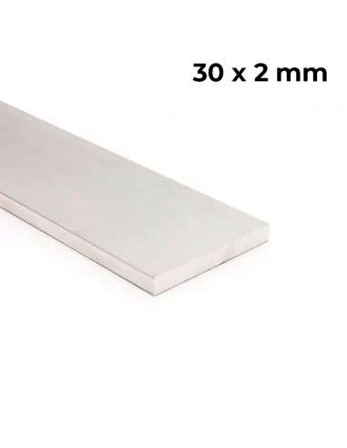 Cornière en aluminium brut 30 mm x 2 mm profil de 200 cm