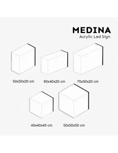 Banderola luminosa metacrilato Medina Banderola luminosa metacrilato Medina