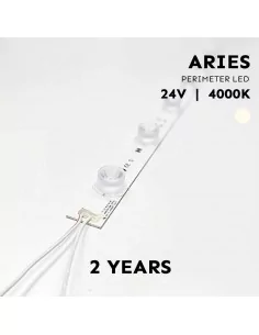 Barra LED rígida 49 cm para iluminação perimetral 24V branco 4000K
