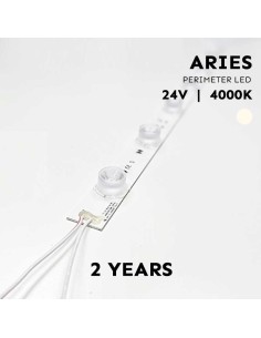 Tira LED rígida 49 cm para iluminación perimetral 24V 4000K