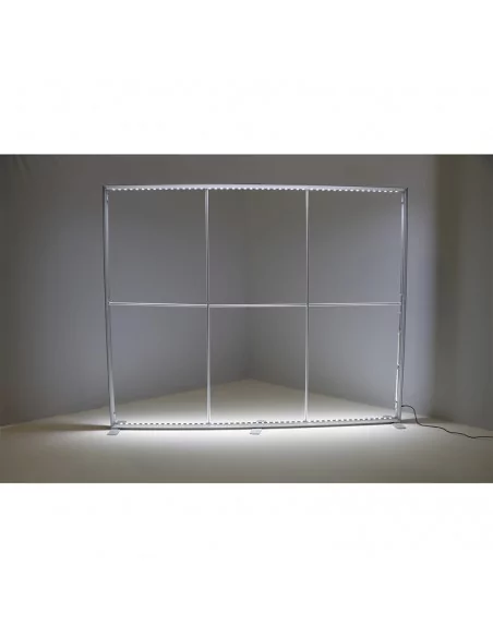 Caja de luz 240 x 300 cm Easy Click Led doble cara acabado plata Caja de luz 240 x 300 cm Easy Click Led doble cara acabado plata