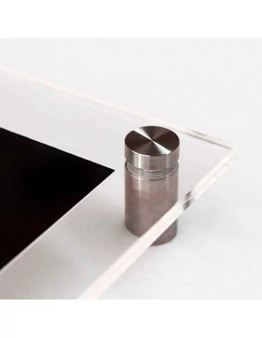 Fixadores em aço inox para placas com tampa roscada