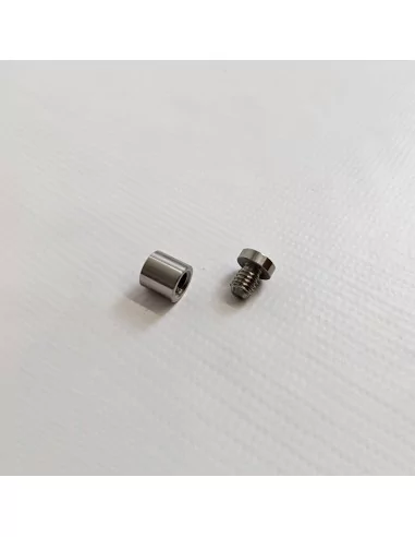 Fixadores em aço inox para placas com tampa roscada