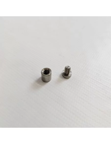 Fixadores em aço inox para placas com tampa roscada