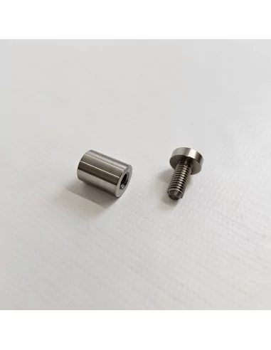 Fixadores em aço inox para placas com tampa roscada
