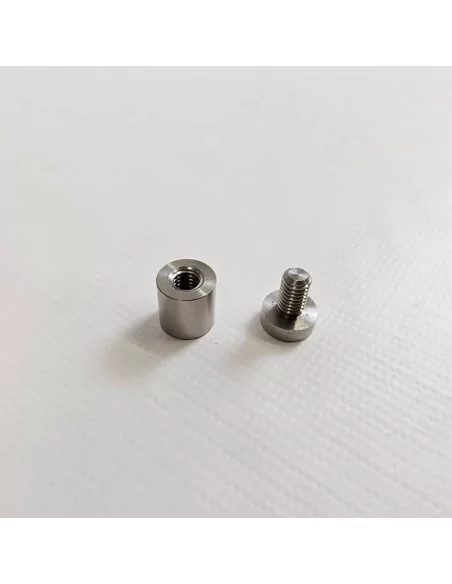 Fixadores em aço inox para placas com tampa roscada