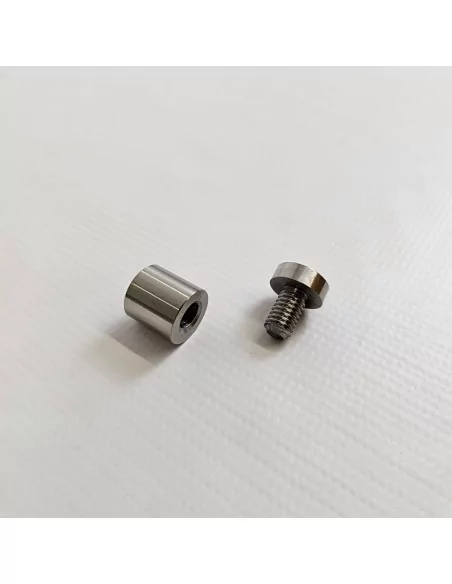 Fixadores em aço inox para placas com tampa roscada
