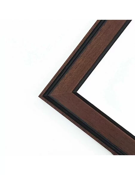 Moulure pour tableaux noyer patiné 28mm
