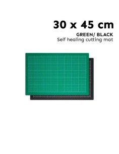 Tapete salvacorte 30 x 45 cm verde e preto