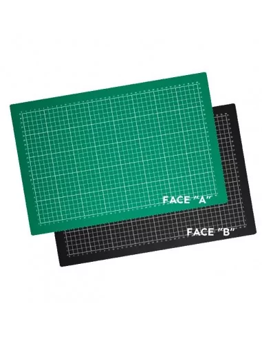 Alfombrilla salvacorte 30 x 45 cm - Verde y negro