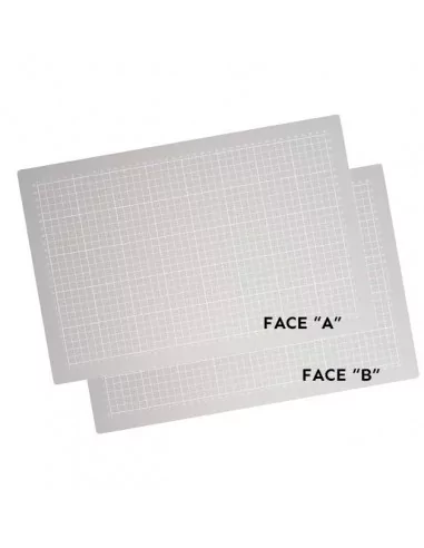 Tapete salvacorte doble cara 45 x 60 cm gris cuadriculada Tapete salvacorte doble cara 45 x 60 cm gris cuadriculada