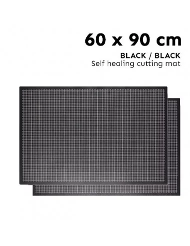 Base de corte 60 x 90 cm reversible autoreparable - Negro