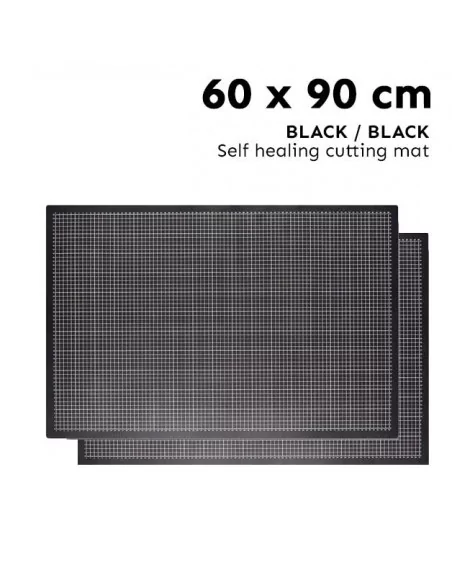 Base de corte 60 x 90 cm reversible autoreparable - Negro