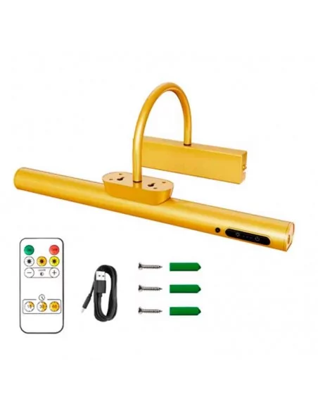 Applique led rechargeable pour mur 35 cm doré